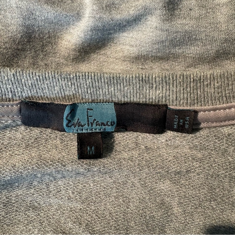 Anthropologie Eva Franco Manor Lace Appliqué Sweatshirt M - Picture 10 of 12